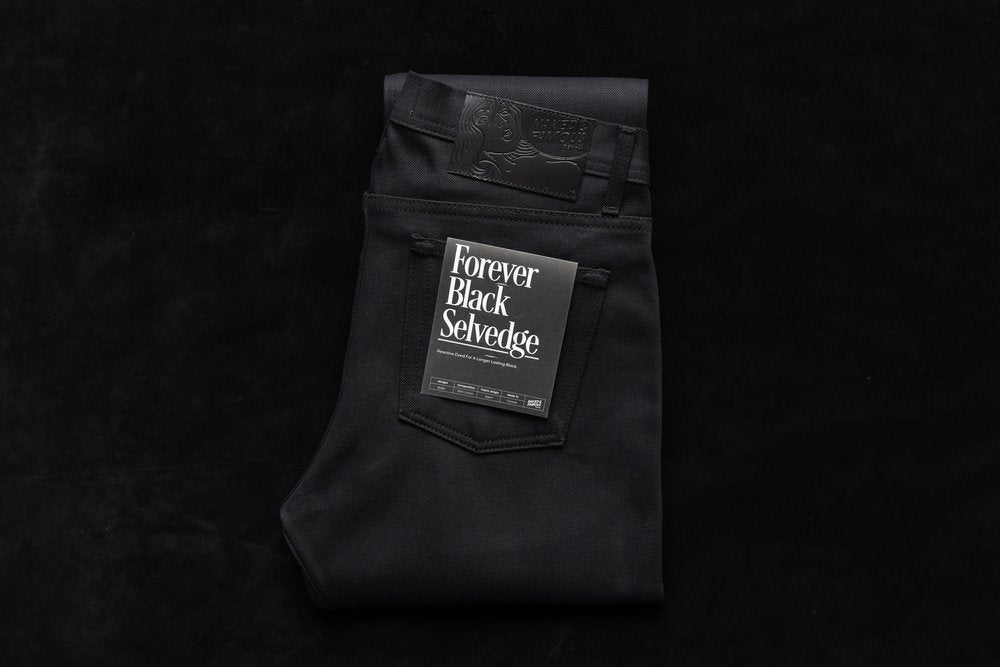 Forever Black Selvedge, a 12.5oz Japanese Selvedge Denim - Raw Denim