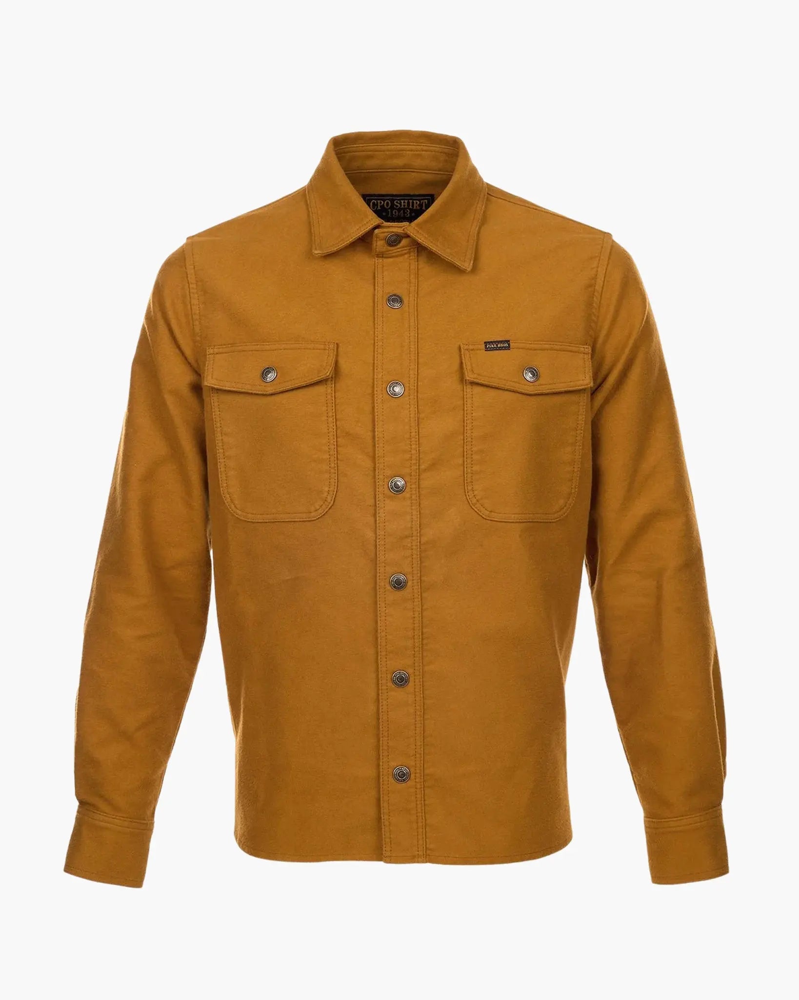 1943 CPO SHIRT - Moleskin Mustard - Raw Denim
