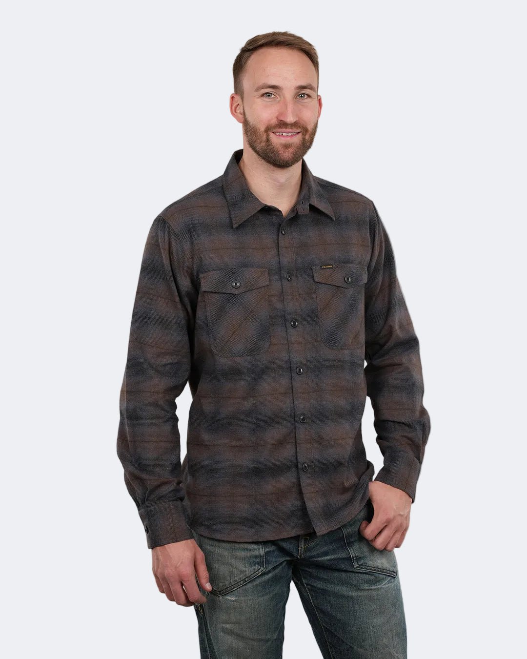 1943 CPO SHIRT - Tijuana Brown - Raw Denim