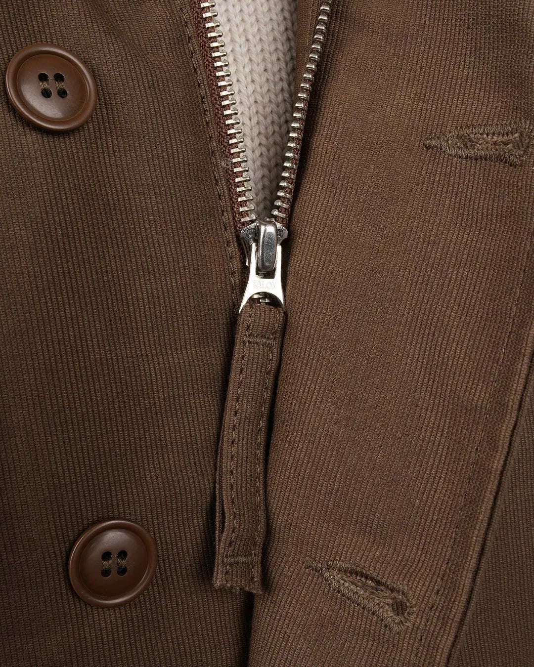 1944 N1 DECK JACKET - Waxed Khaki - Raw Denim