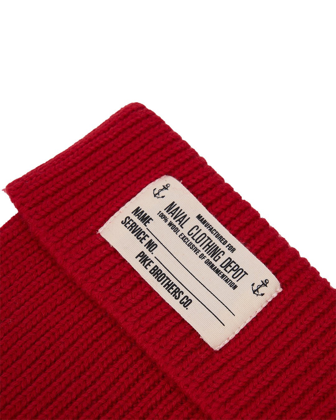 1944 USN WATCH CAP - Dark Red - Raw Denim