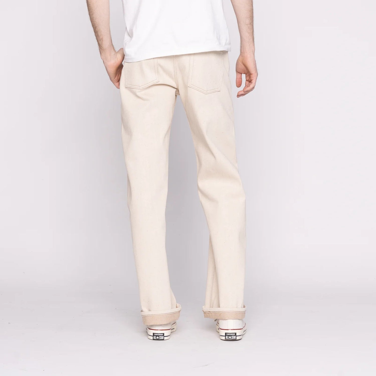 ALL NATURAL ECRU FOXFIBRE® SELVEDGE - Strong Guy 13.6oz - Raw Denim