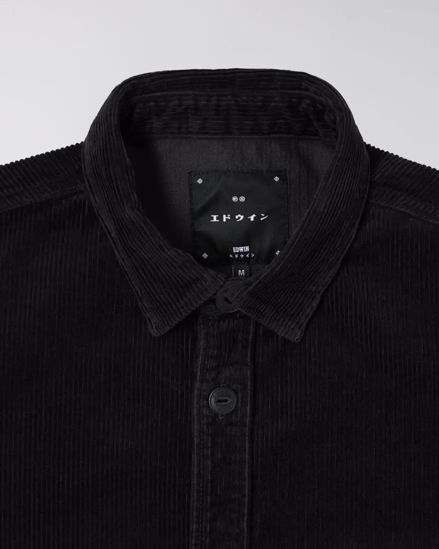 ANDER SHIRT LS - Black - Raw Denim