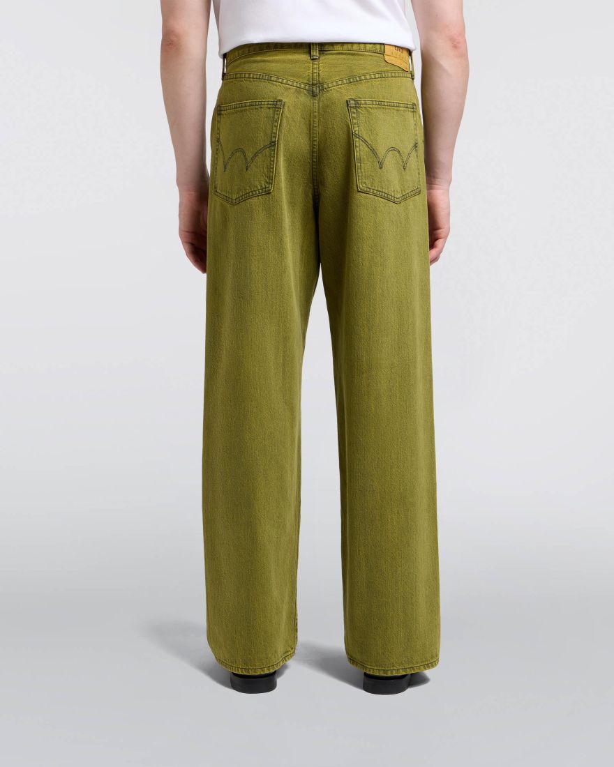 Black - Yellow Overdyed - Wide Pant - Raw Denim
