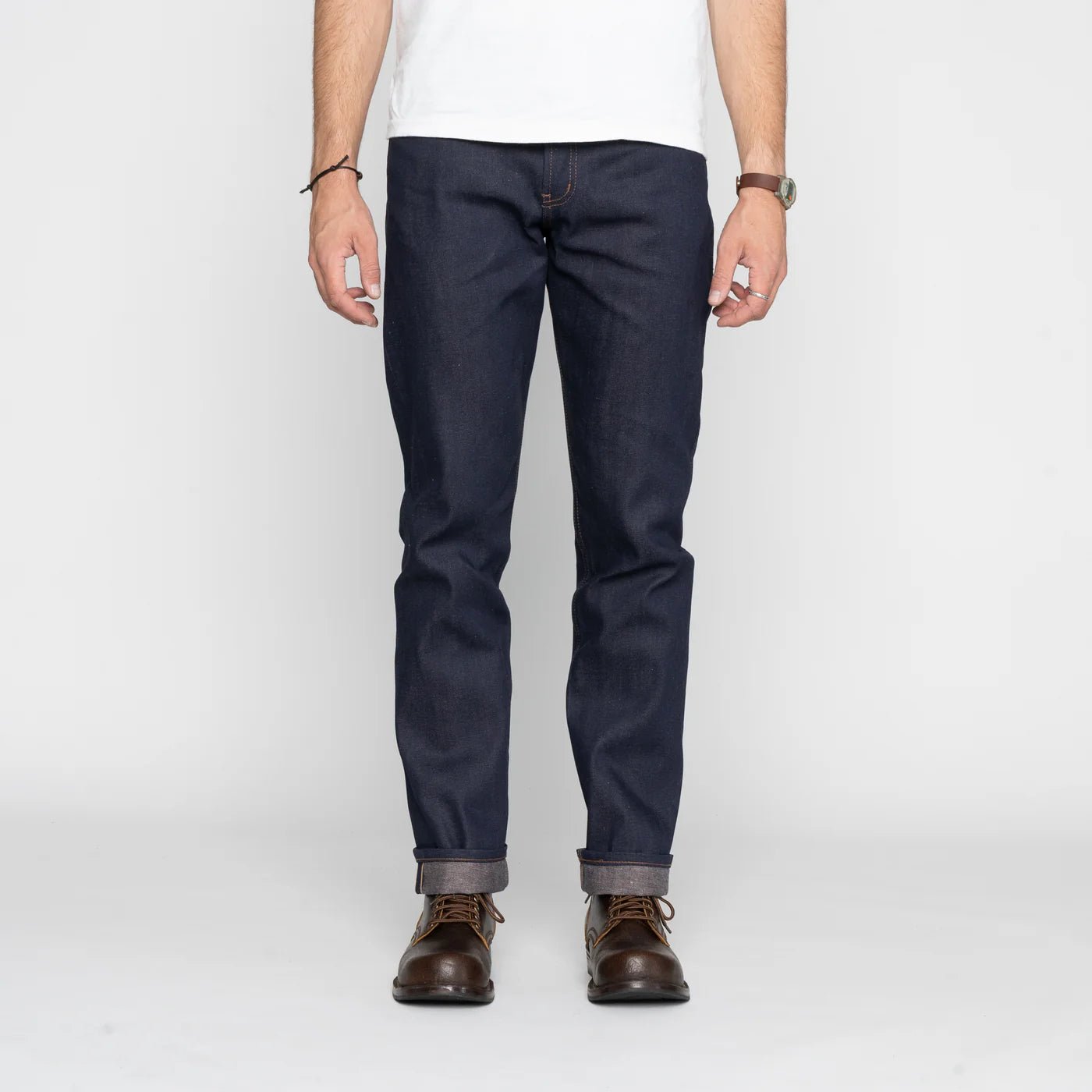 COFFEE DYE SELVEDGE - Weird Guy 12.5 oz - Raw Denim