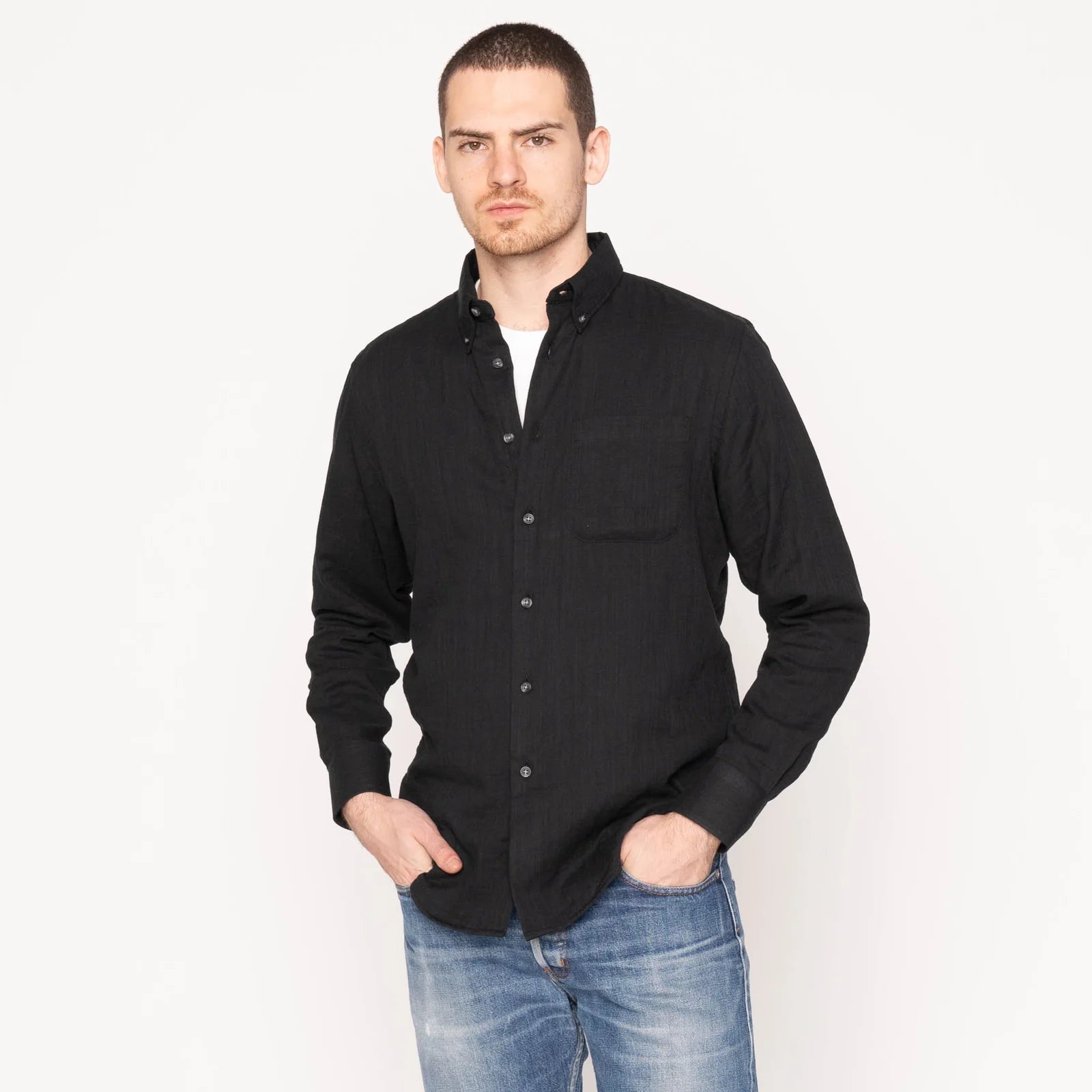 Easy Shirt - Double Weave Gauze - Raw Denim
