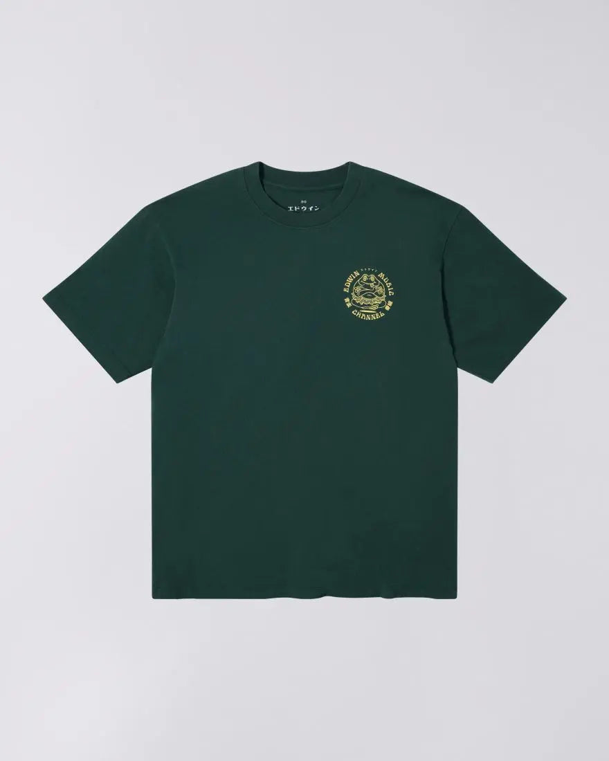 EDWIN MUSIC CHANNEL T-Shirt - Green Gables - Raw Denim