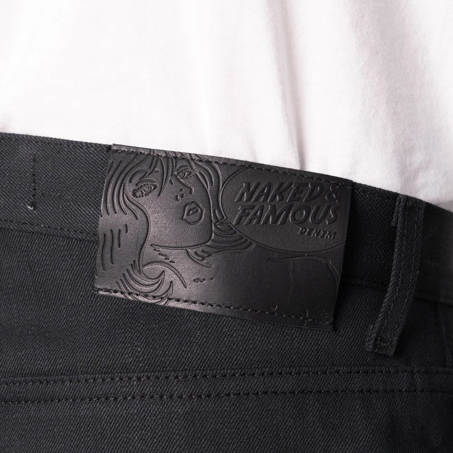FOREVER BLACK SELVEDGE - Strong Guy 12.5oz - Raw Denim