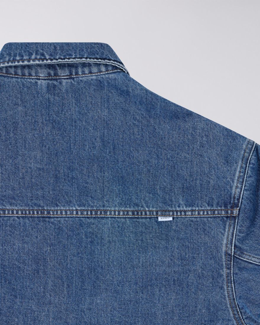 FREELAND JACKET - Blue Mid Stone Wash - Raw Denim