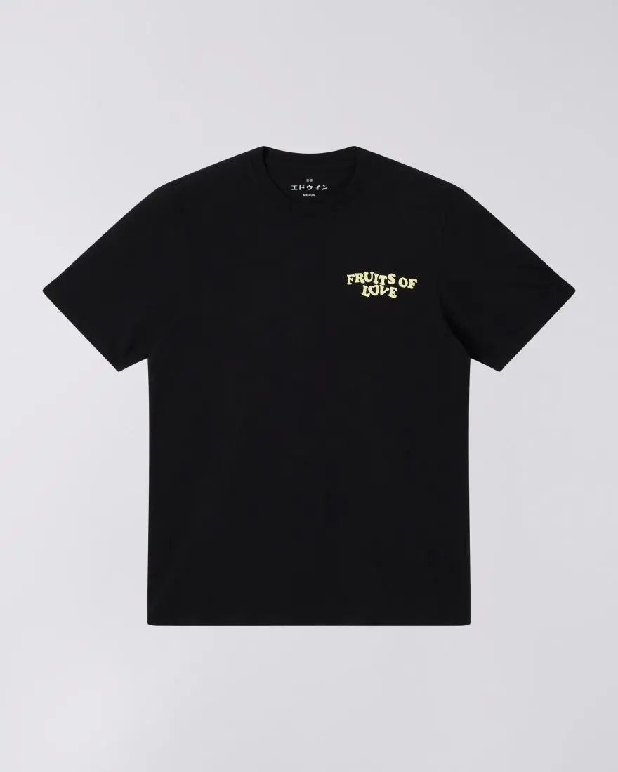 FRUITS OF LOVE T - SHIRT - Black - Raw Denim