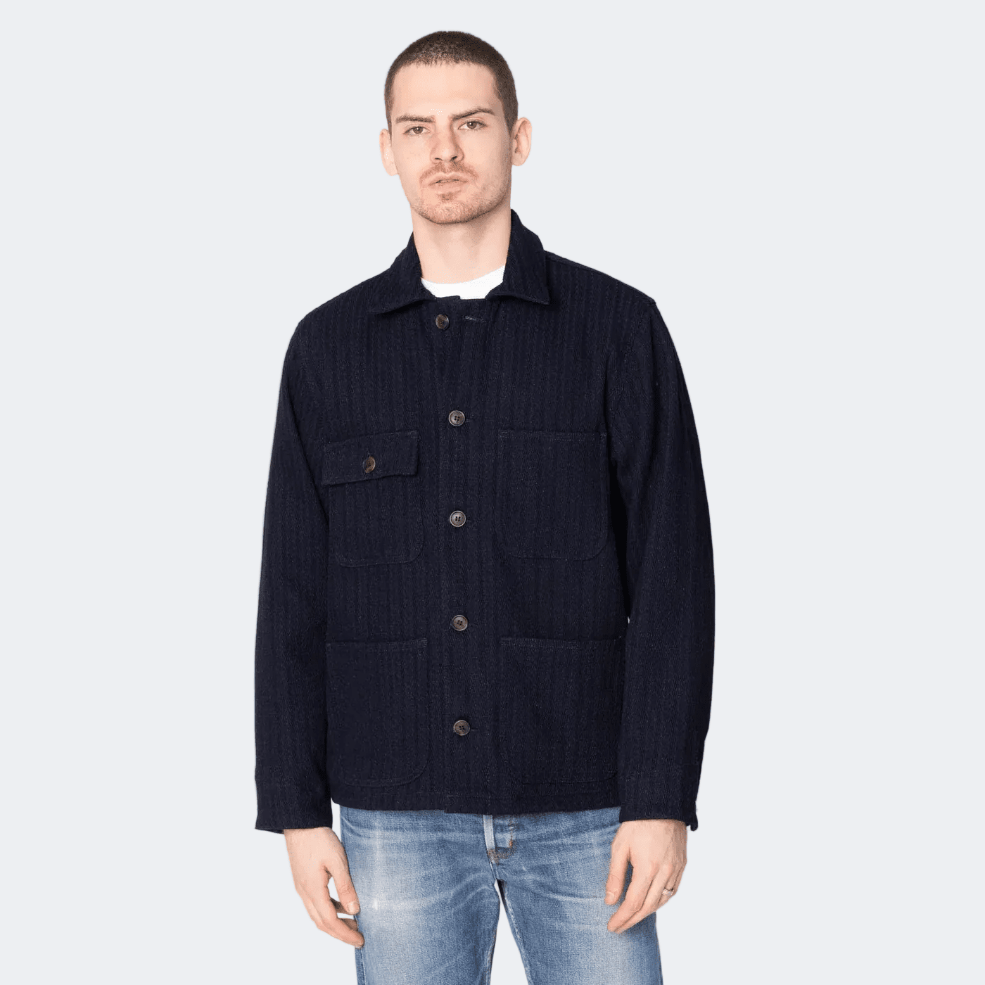 INDIGO SUGIAYA - Chore Coat - Raw Denim