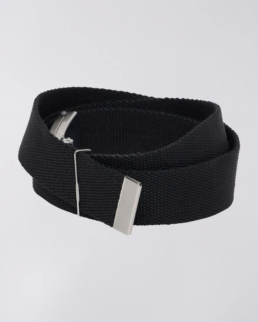 KATAKANA CLIP BELT - Black - Raw Denim