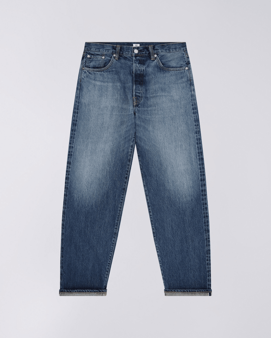 LOOSE JEANS - Blue Dark Used - Raw Denim