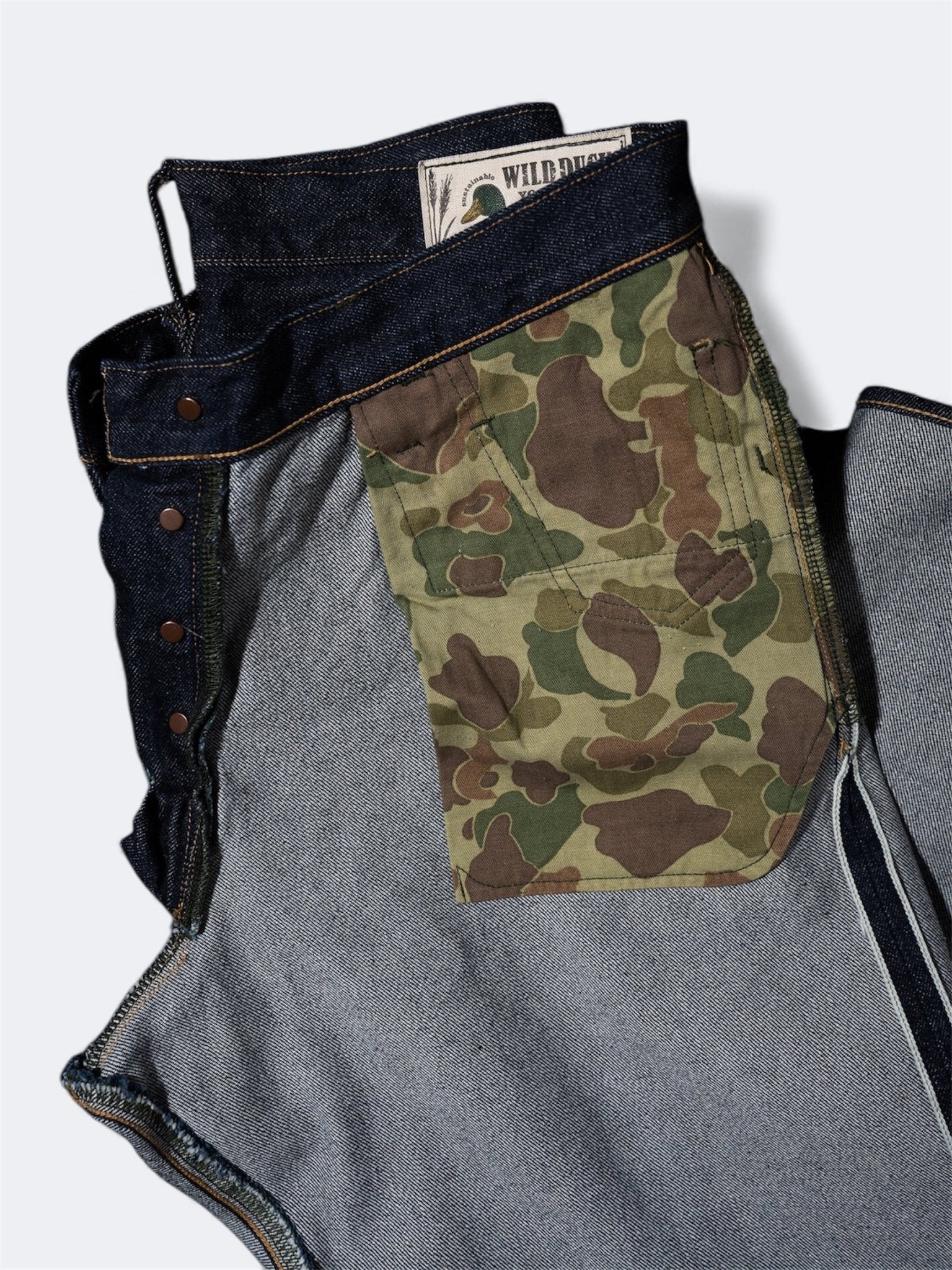 M1011RC (001) YOSHIDENIM WILD DUCK JEANS - Raw Denim