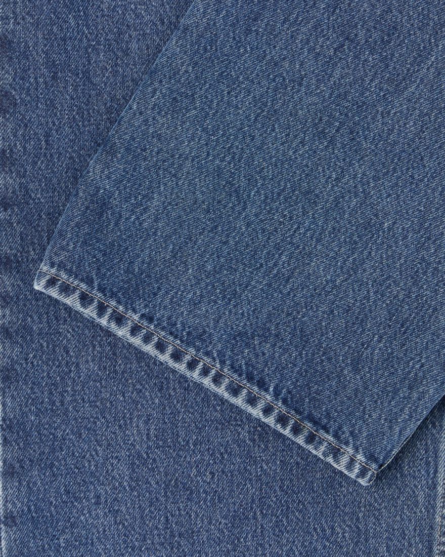 MATRIX PANT - Blue Mid Marble Wash - Raw Denim