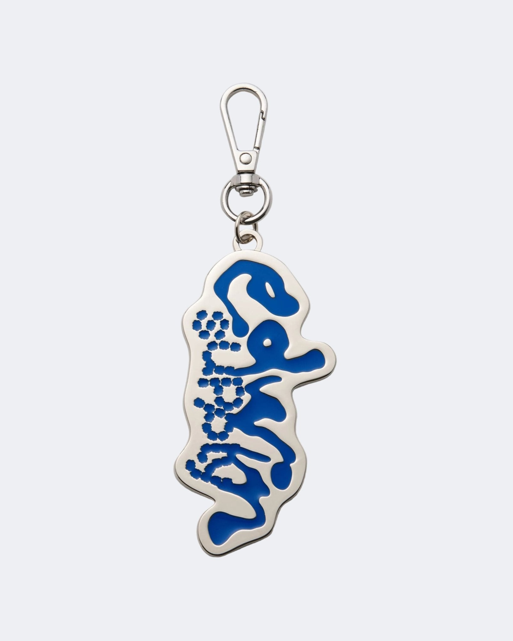 METAL KEYRING - Raw Denim