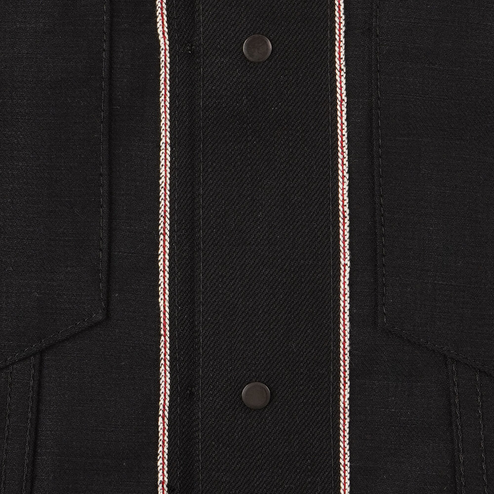Naked & Famous - Denim jakke - Solid Black 13 oz - Raw Denim