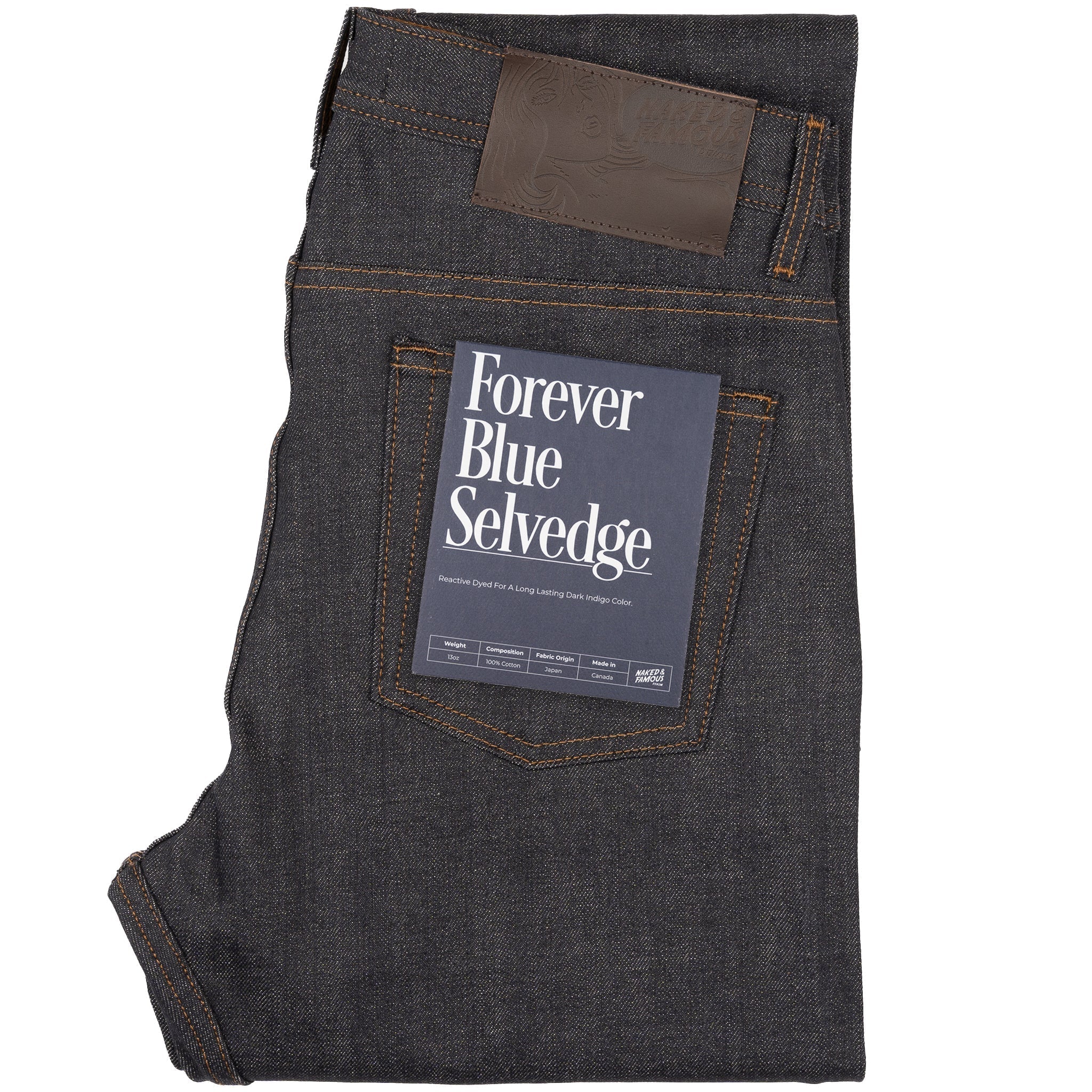 Naked & Famous - Forever Blue Selvedge - 13 oz - Raw Denim