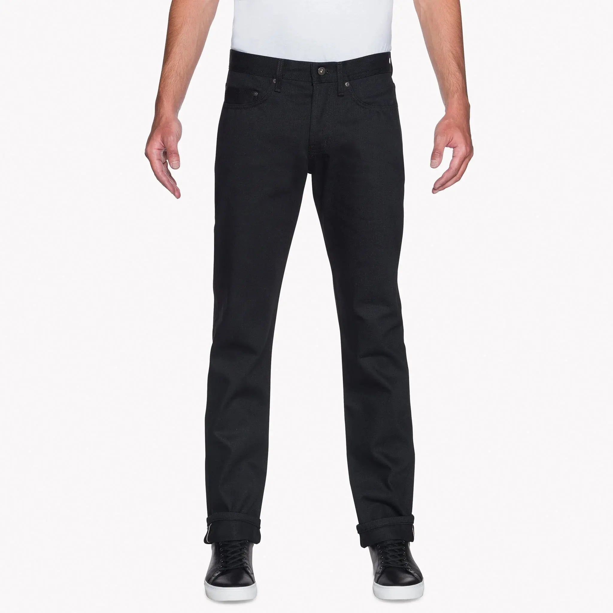 Naked & Famous - Solid Black - 13 oz - Raw Denim