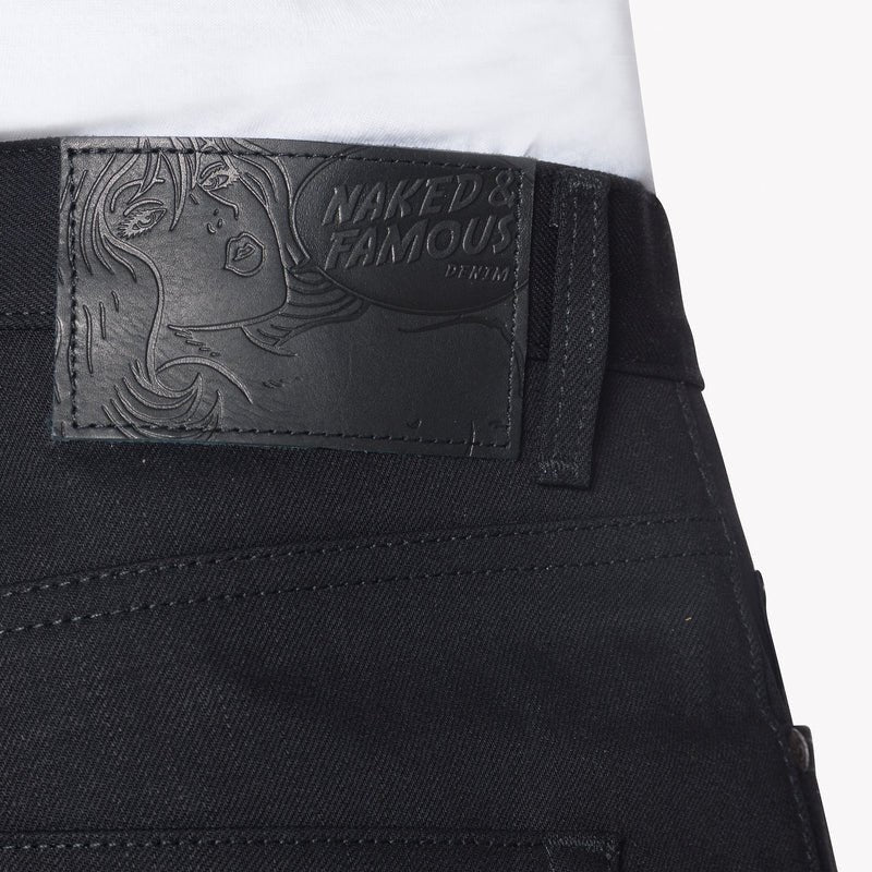 Naked & Famous - Solid Black - 13 oz - Raw Denim