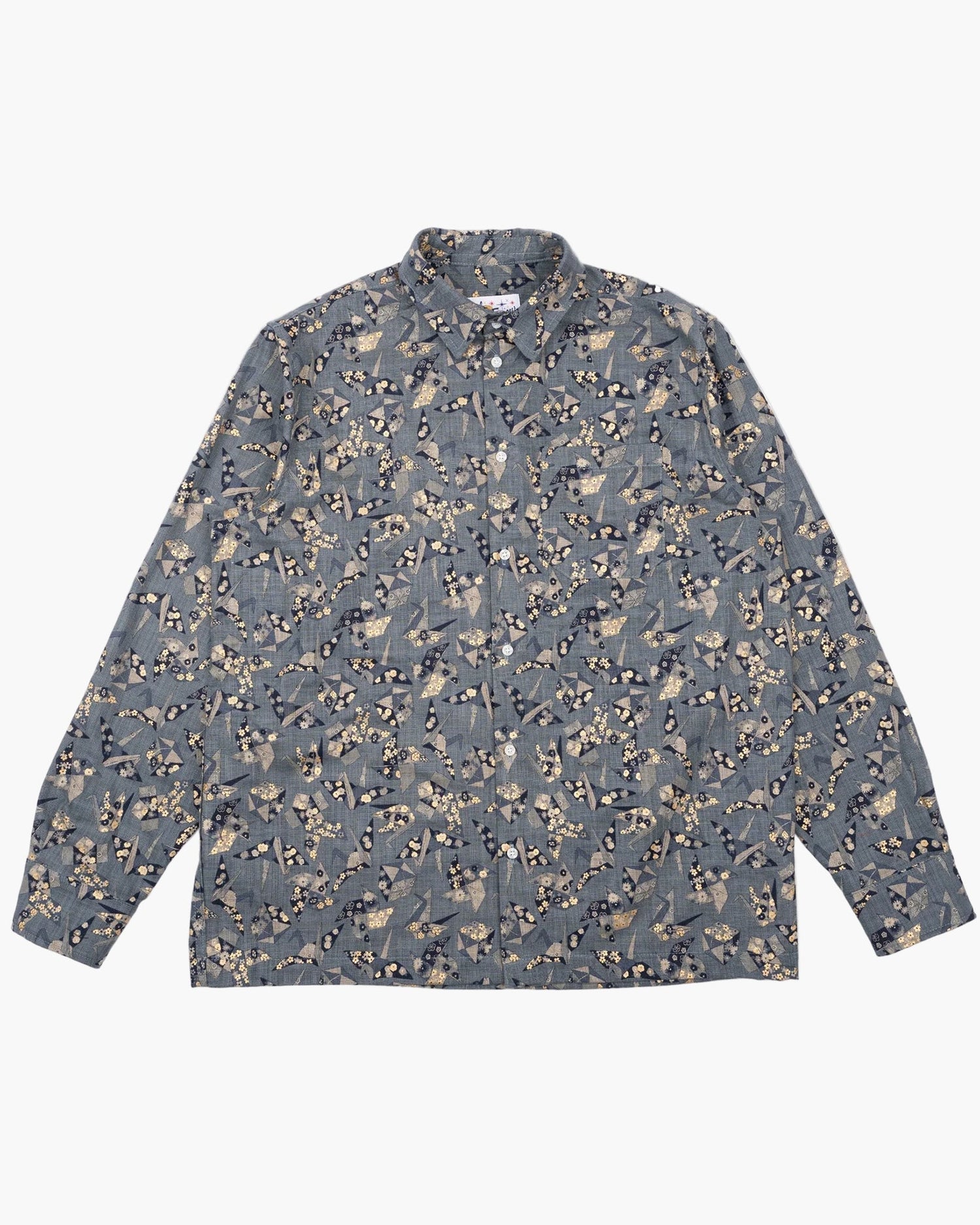 TRUE SHIRT - Origami Poplin - Raw Denim