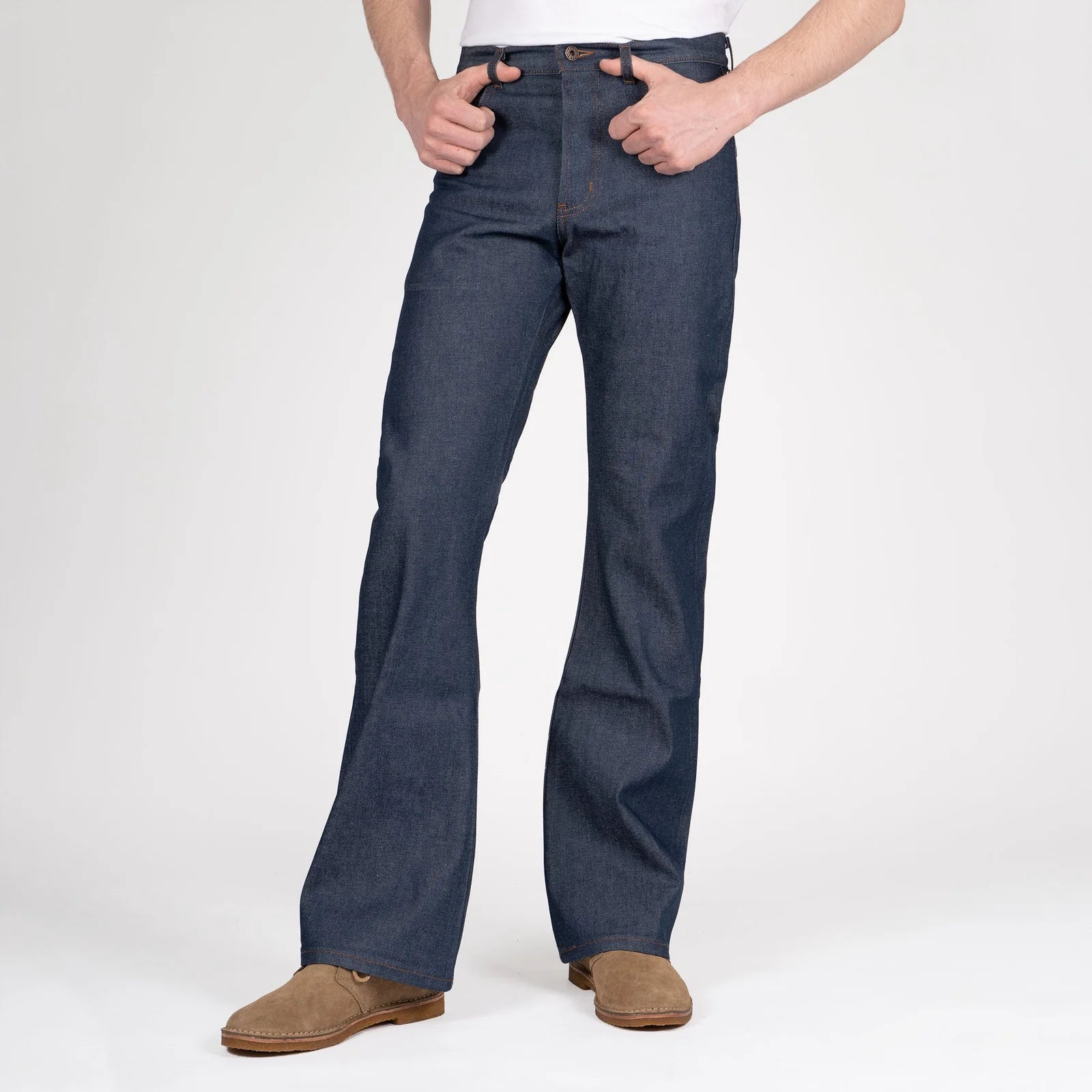 NATURAL INDIGO SELVEDGE - Groovy Guy 12.5oz - Raw Denim