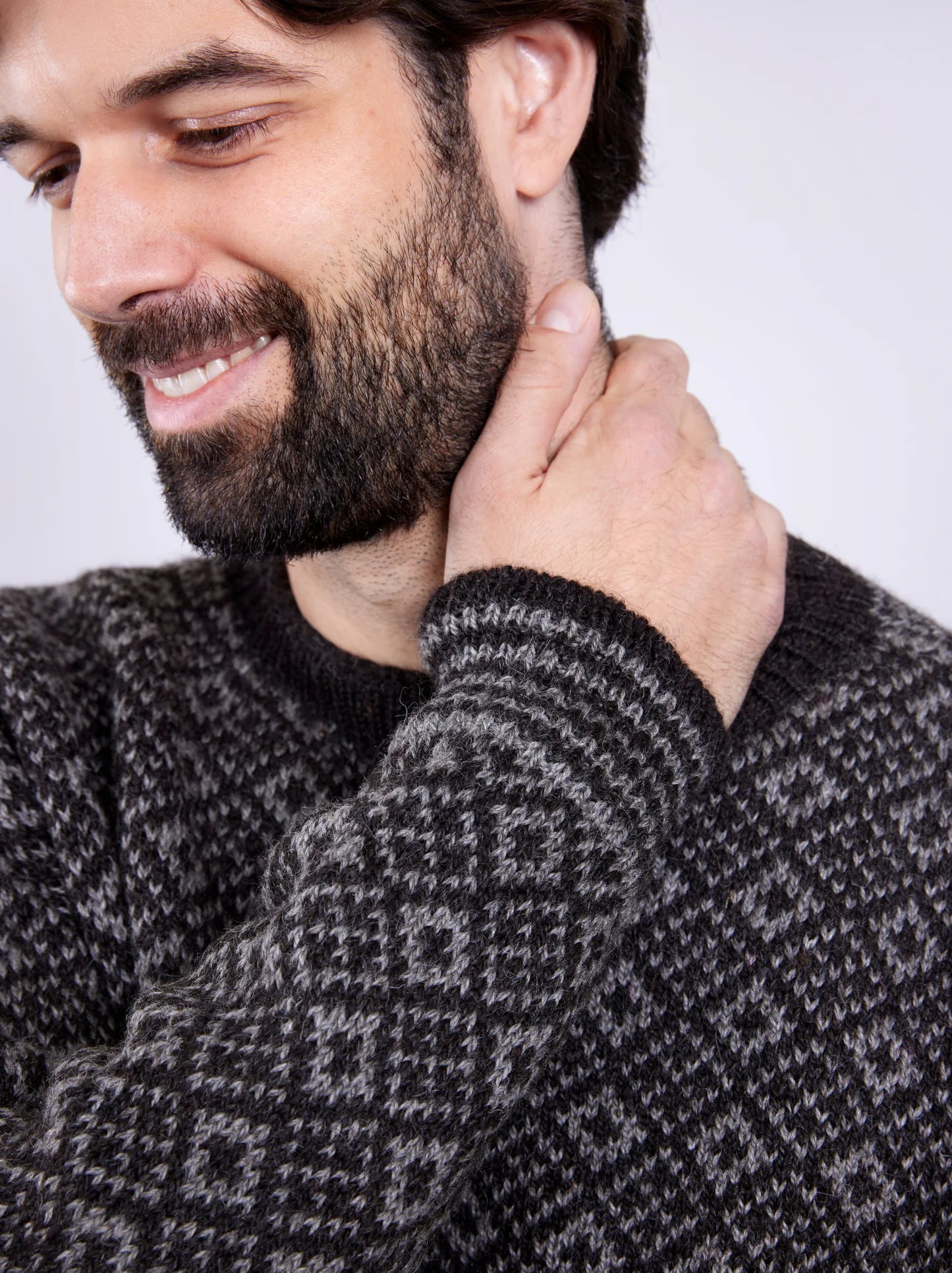 OLVE ULLGENSER - Dark Brown & Grey - Raw Denim