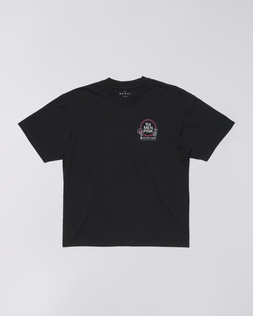 RAMEN PINK T - SHIRT - Black - Raw Denim