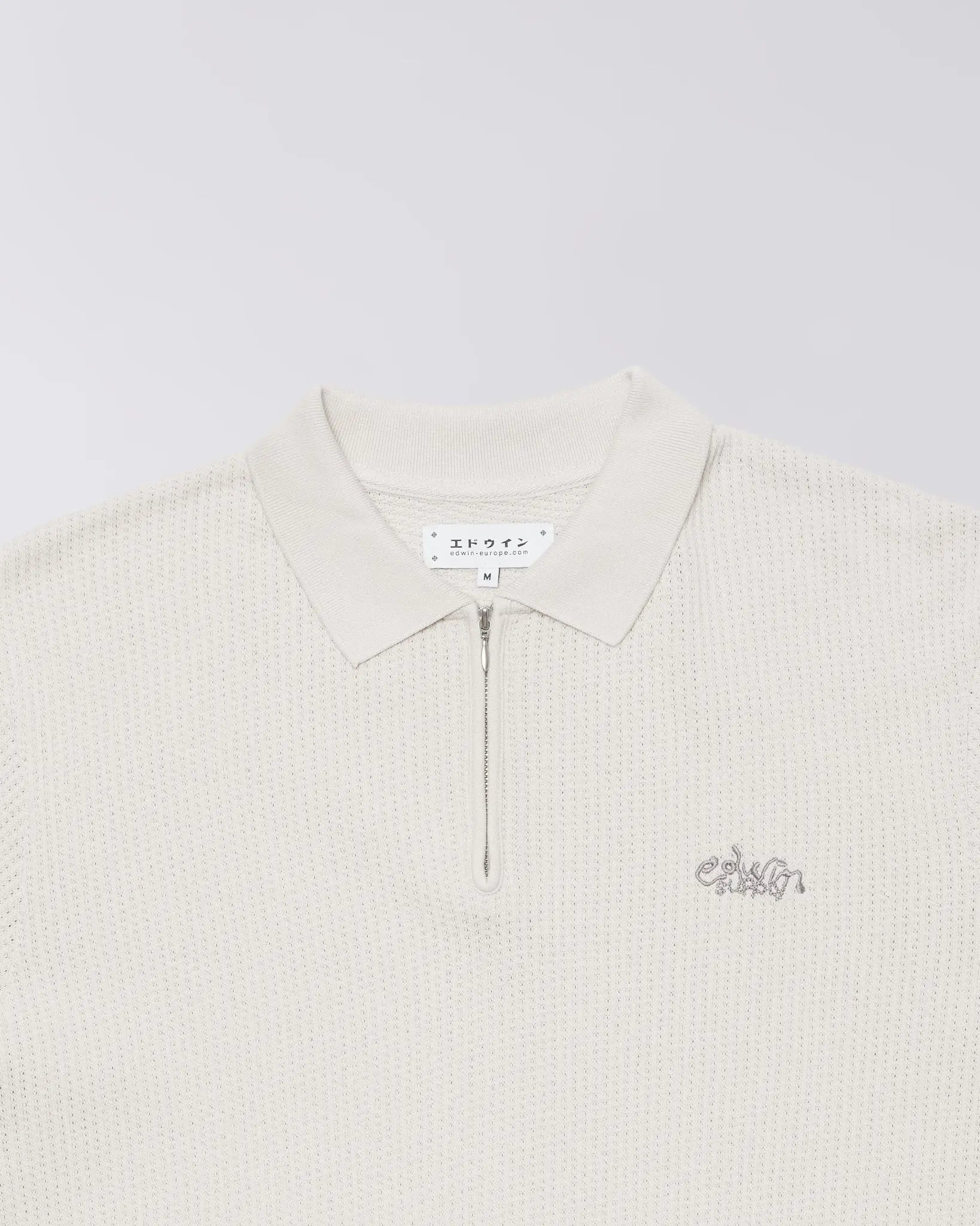 RICK POLO KNIT SS - Blue / Light Grey - Raw Denim