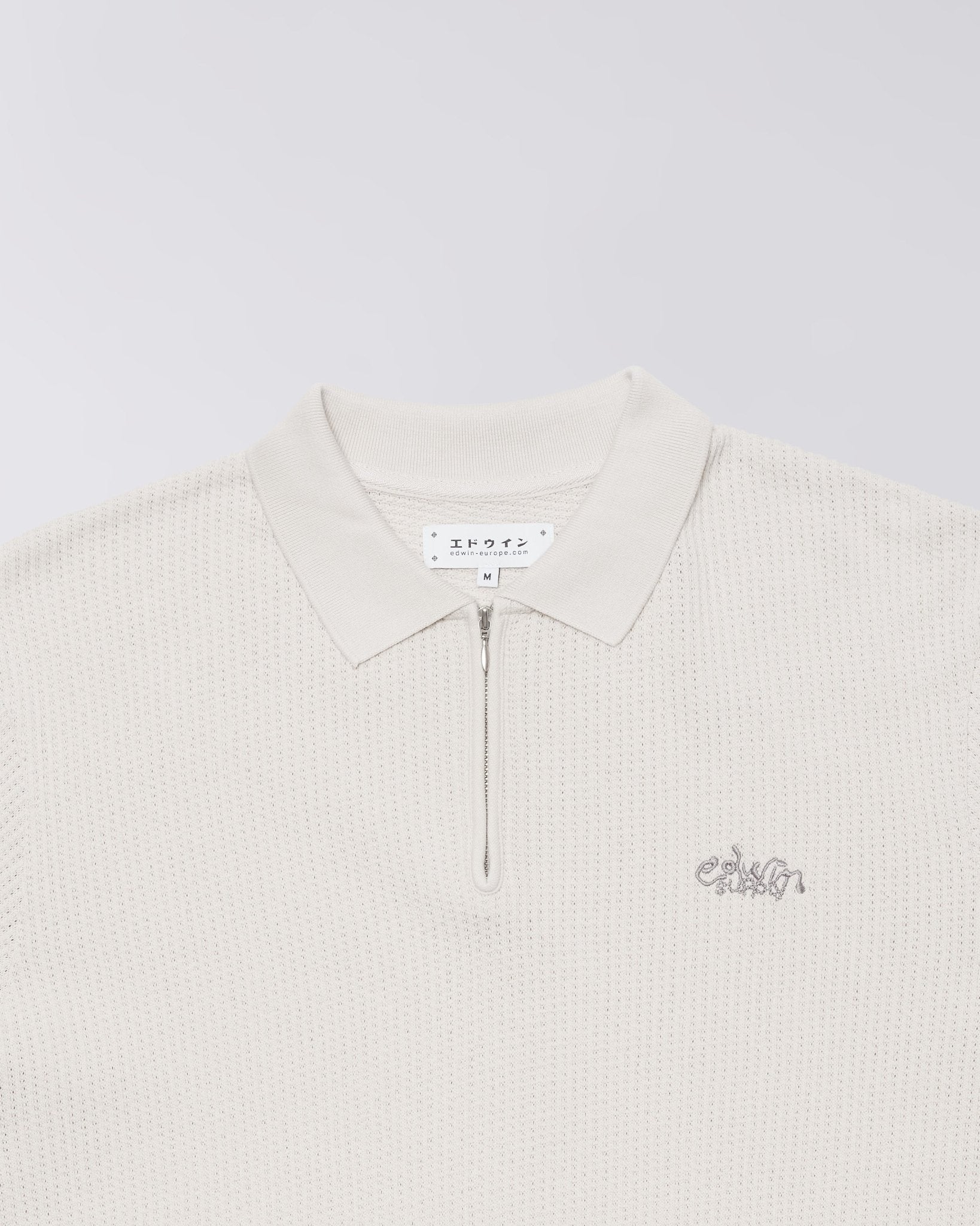 RICK POLO KNIT SS - Blue / Light Grey - Raw Denim