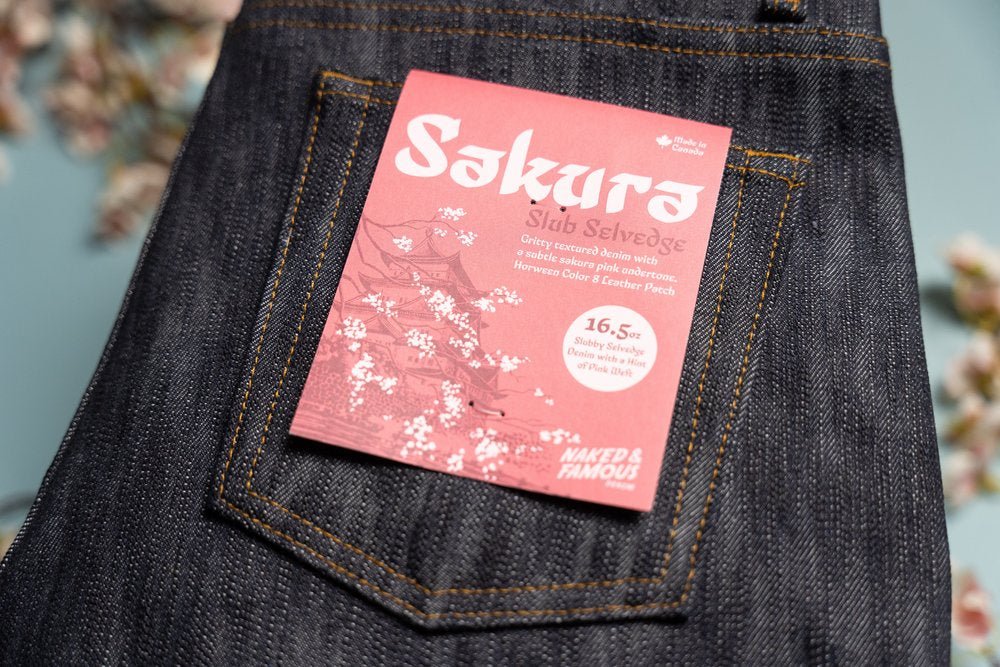 SAKURA SLUB SELVEDGE - Weird Guy 16.5 oz - Raw Denim