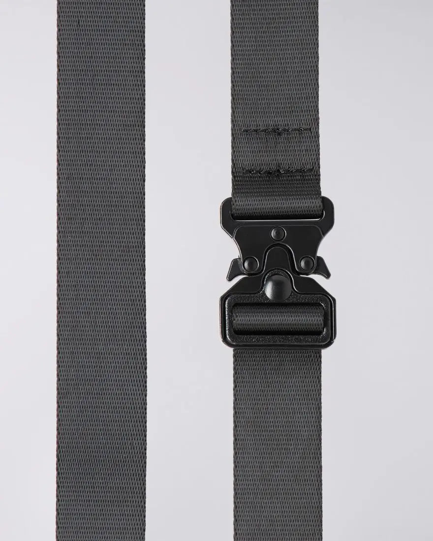 SMALL NYLON BELT - Black - Raw Denim