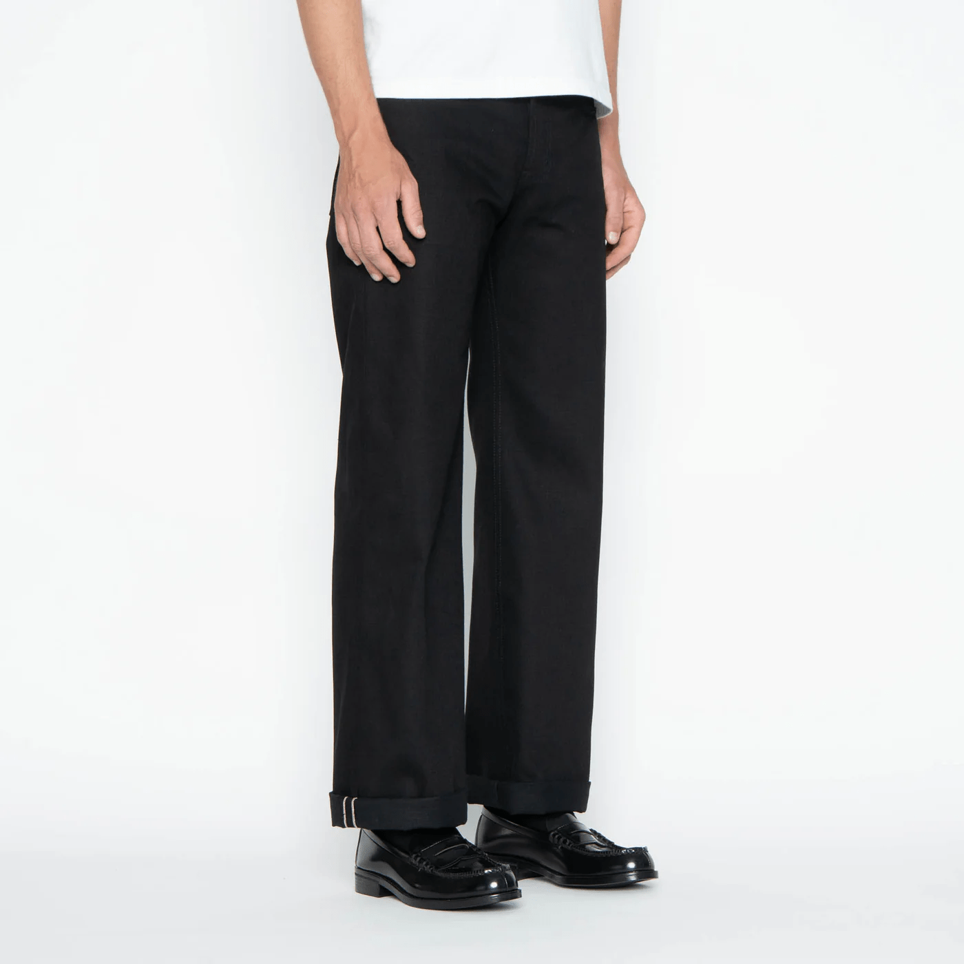 SOLID BLACK - Strong Guy - 13 oz - Raw Denim