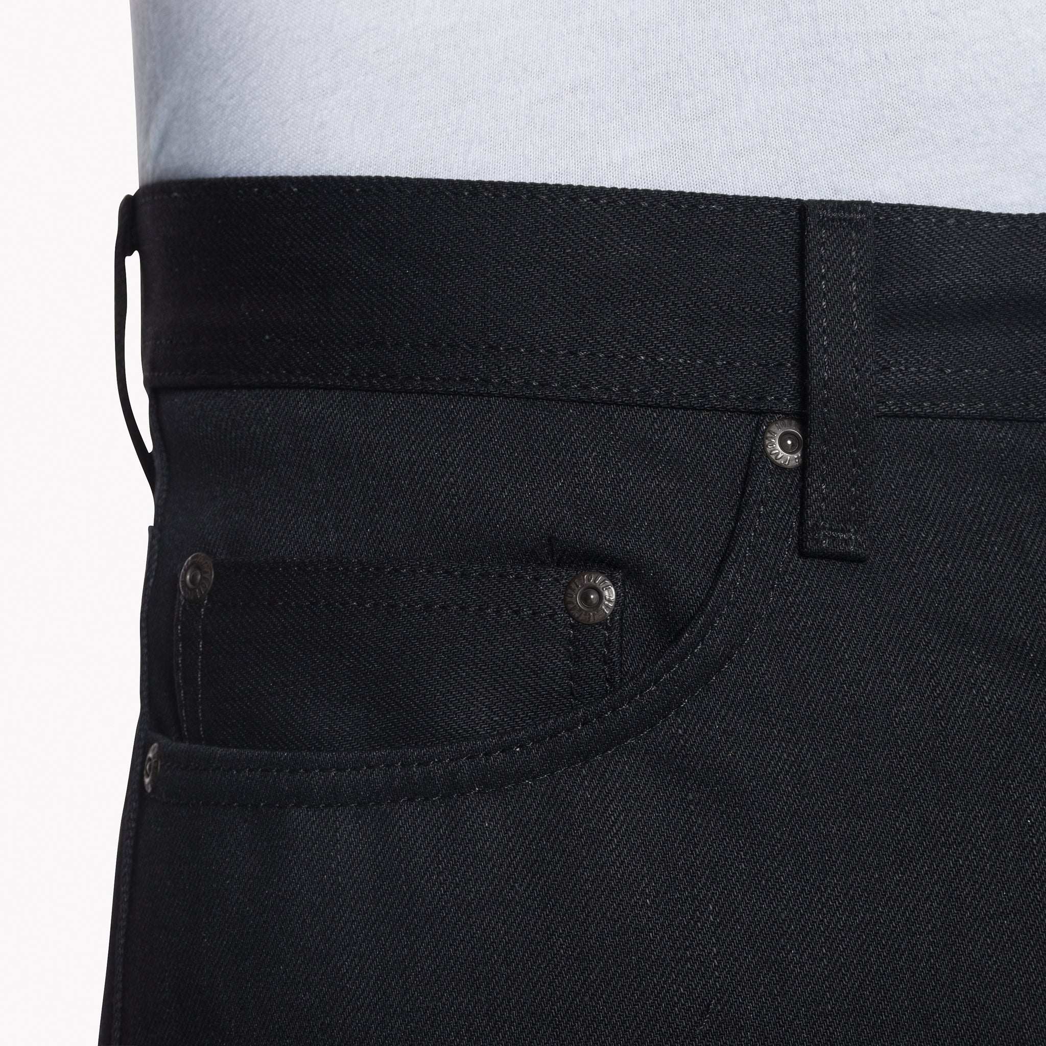SOLID BLACK - Weird Guy 13 oz - Raw Denim