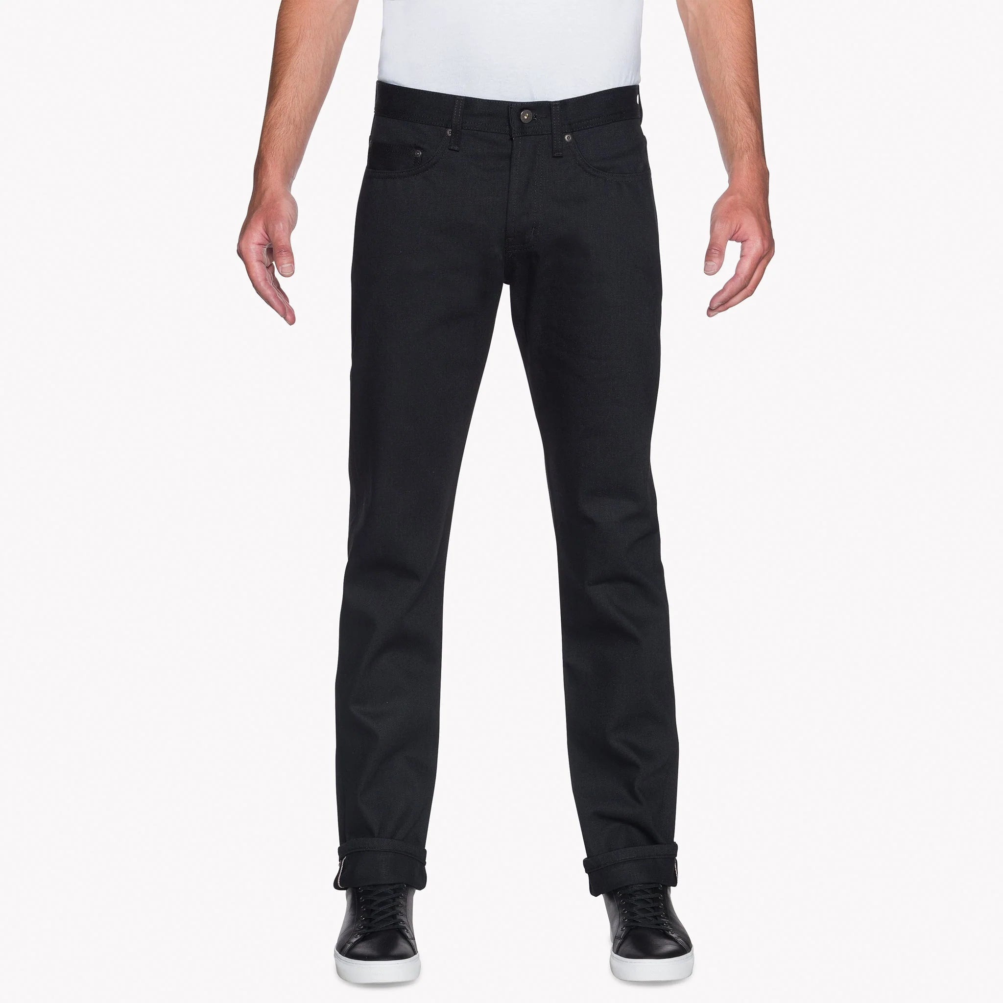 SOLID BLACK - Weird Guy 13 oz - Raw Denim