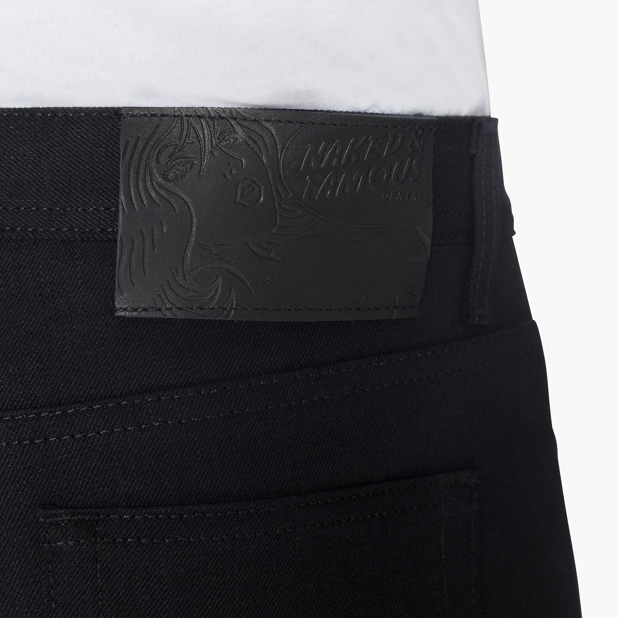 SOLID BLACK - Weird Guy 13 oz - Raw Denim