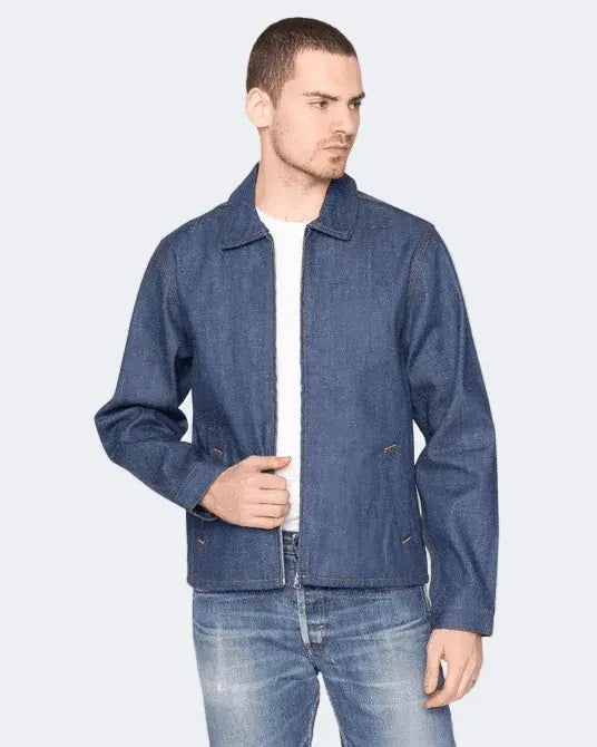 WORKFORCE SELVEDGE - Zip Chore Coat - Raw Denim