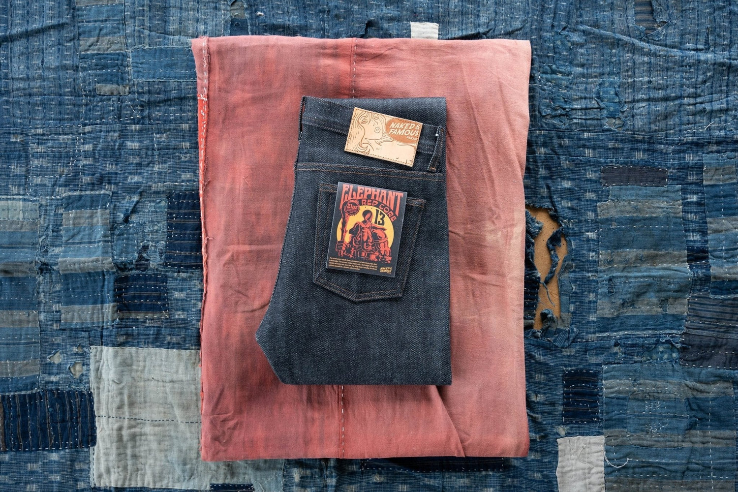 Elephant 13 – Red Core - Raw Denim