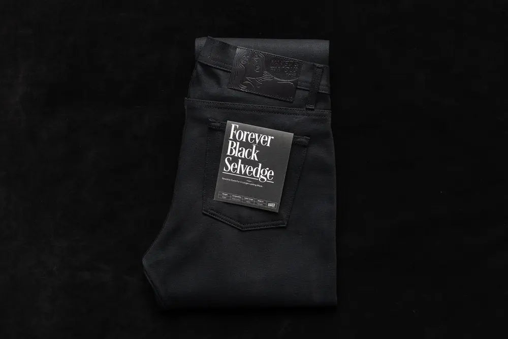 Forever Black Selvedge, a 12.5oz Japanese Selvedge Denim - Raw Denim