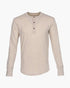 1927 HENLEY SHIRT LONG SLEEVE - Ecru Melange - Raw Denim
