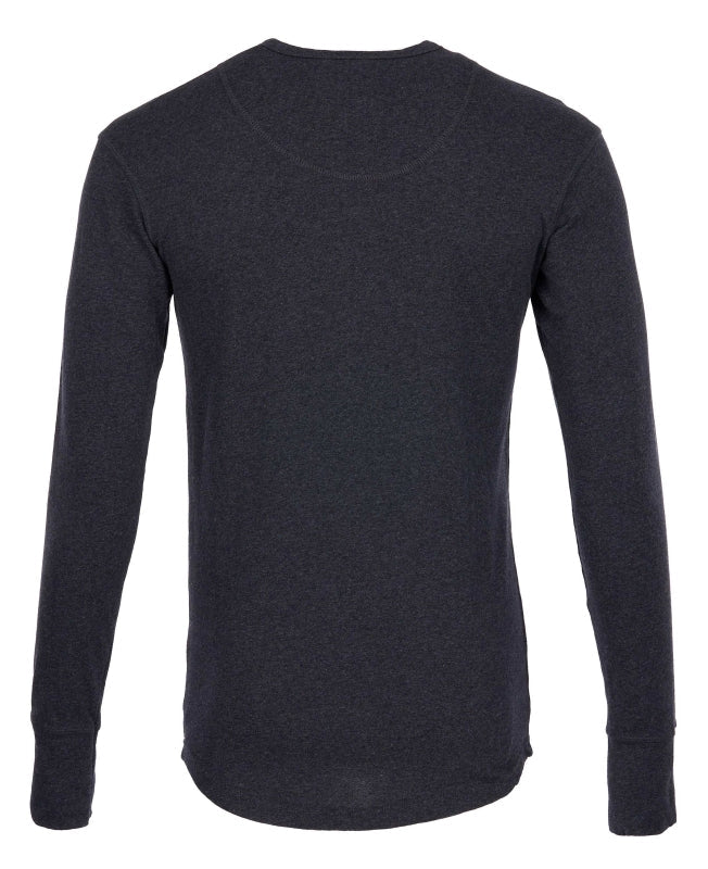 1927 Henley Shirt Long Sleeve Iron Grey - Pike Brothers - Raw Denim