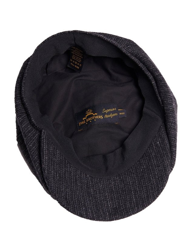 1928 Newsboy Cap Glasgow Grey - Pike Brothers - Raw Denim