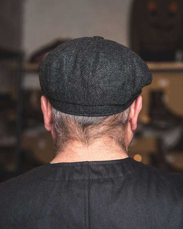 1928 Newsboy Cap Glasgow Grey - Pike Brothers - Raw Denim