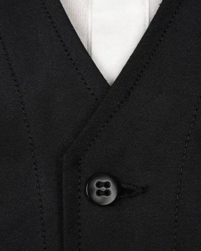 1937 ROAMER VEST - Elephant Skin Black - Raw Denim