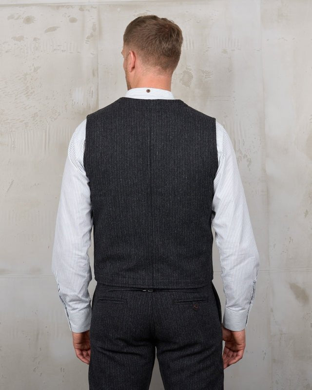 1937 Roamer Vest Glasgow Grey - Pike Brothers - Raw Denim