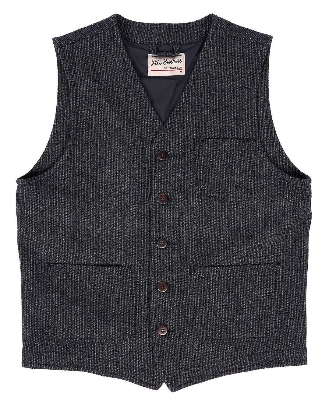 1937 Roamer Vest Glasgow Grey - Pike Brothers - Raw Denim