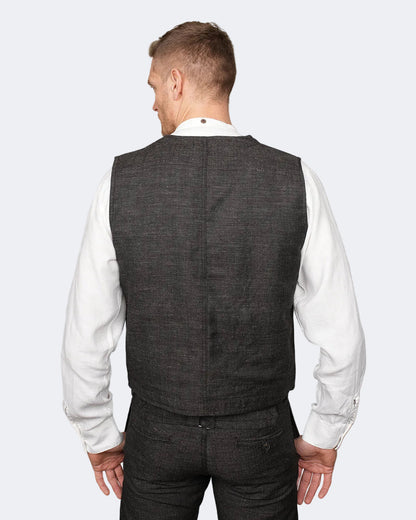 1937 ROAMER VEST - Owen Brown - Raw Denim