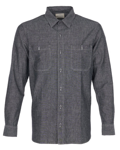 1940 USN CHAMBRAY SHIRT - Harbor Grey - Raw Denim