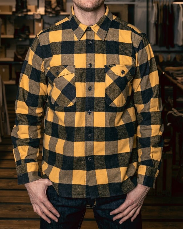 1943 CPO Shirt Buffalo yellow flannel - Raw Denim