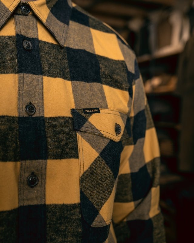 1943 CPO Shirt Buffalo yellow flannel - Raw Denim